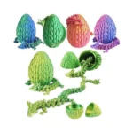 Qxbuhe 12inch 3d Printed Dragon Egg,mystery Crystal Dragon Fidget Toys,articulated