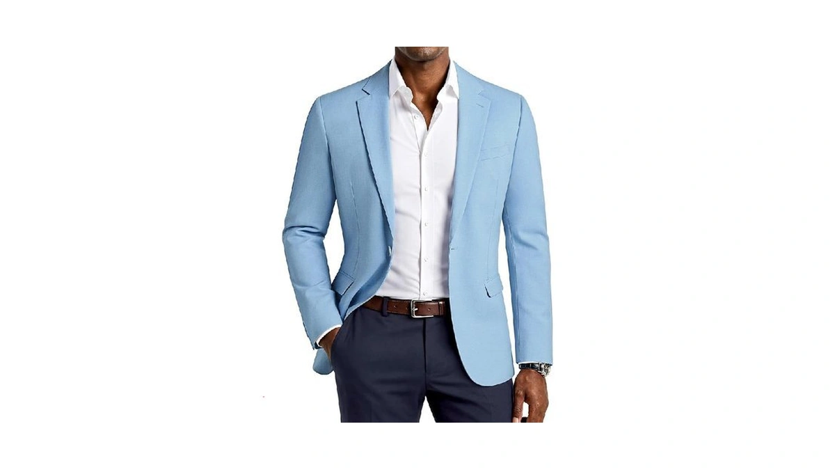 Pj Paul Jones Lightweight Blazer Jacket For Men One Button