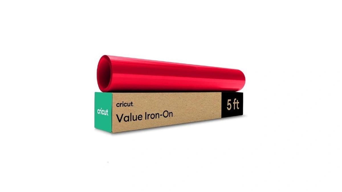 Cricut Value Iron On, Red (12in X 5ft Roll) -