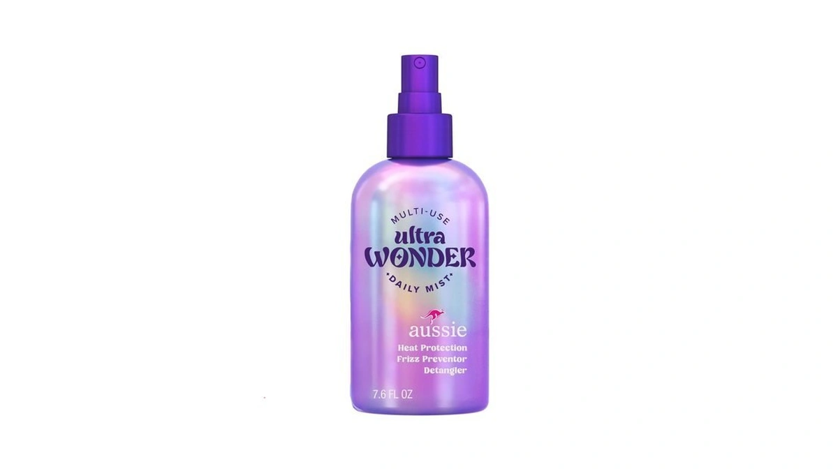 Aussie Ultra Wonder Daily Mist Lightweight Multi-use Detangler, Silicone-free, For