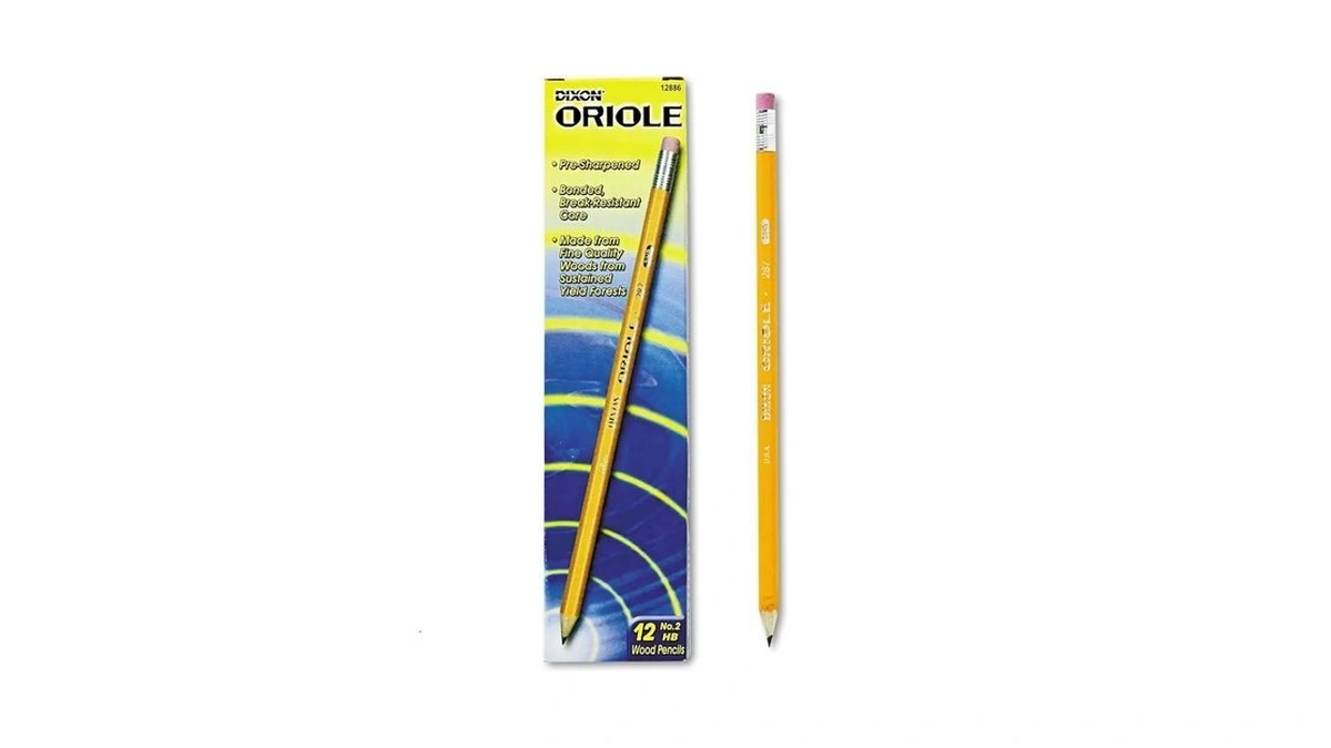 Dixon Oriole Presharpened Pencil, 12 Count ( Packaging May Vary