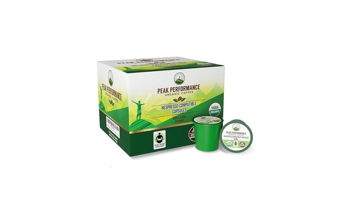 Peak Performance Organic Capsules For Nespresso Machines - Fair Trade,