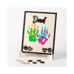 10" Best Dad Ever Hands Down Diy Frame Hand Print