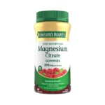 Nature's Bounty Magnesium Citrate Gummies For Adults, Supports General Health,