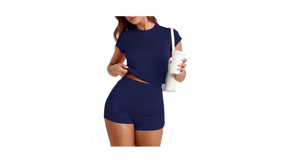 Mslg Shorts Sets Women 2 Piece Outfits Summer Casual Comfy