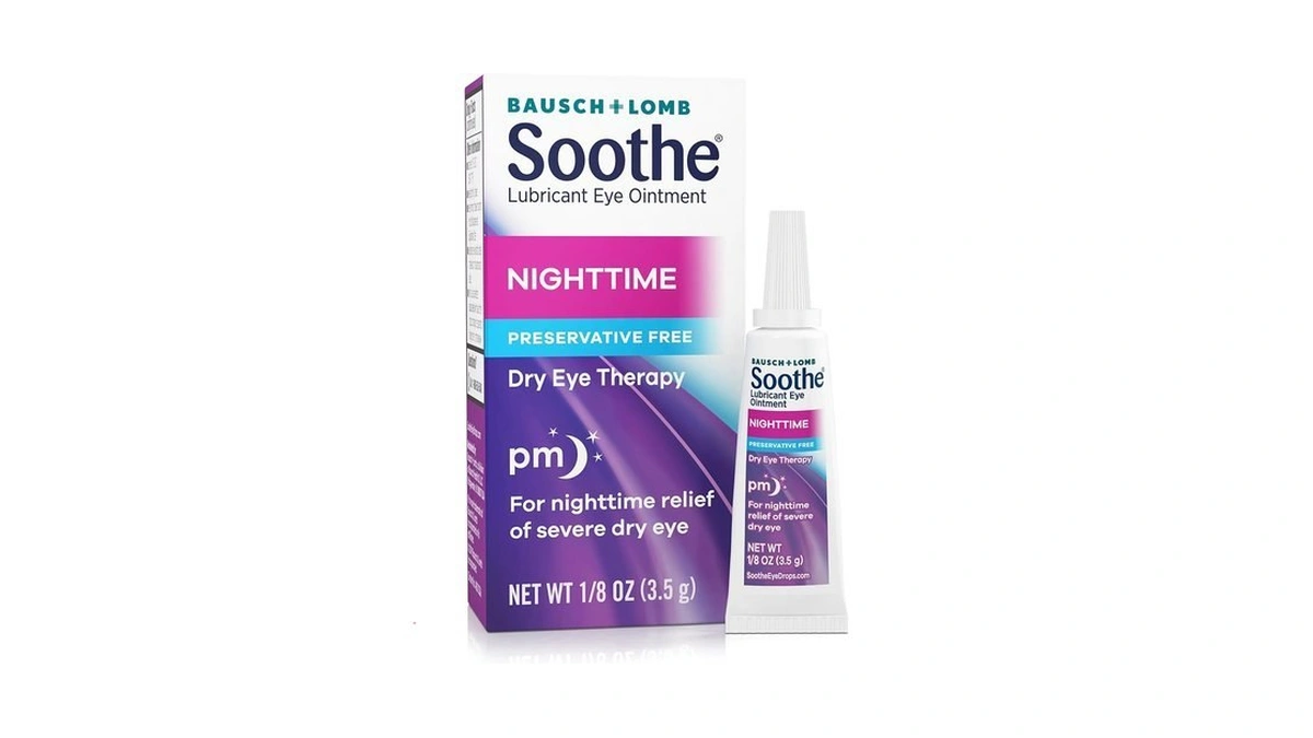 Soothe Preservative-free Lubricant Eye Ointment, Nighttime Relief For Severe Dry