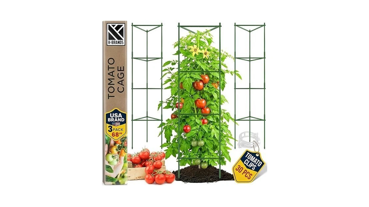 K-brands Tomato Cage - Tomatoes Plant Stakes Support Cages Trellis