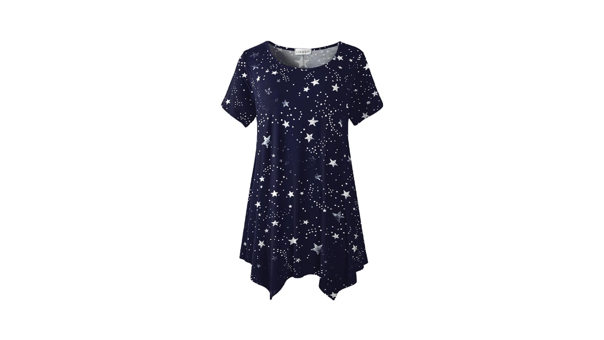 Larace Short Sleeve Shirts For Womens Plus Size Tops Casual