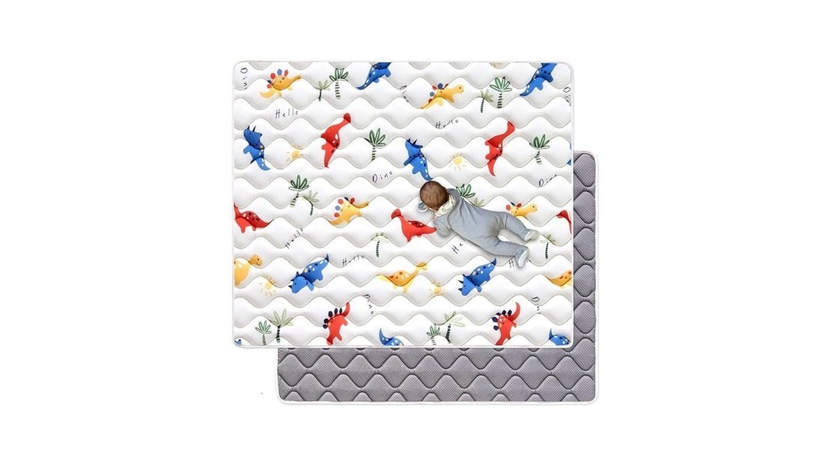 Odorless Premium Foam Baby Play Mat 50" X 50", Soft