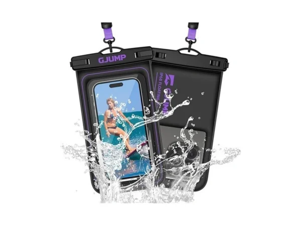 Gjump Waterproof Phone Pouch Floating 2 Pack, Ip68 Dry Bag