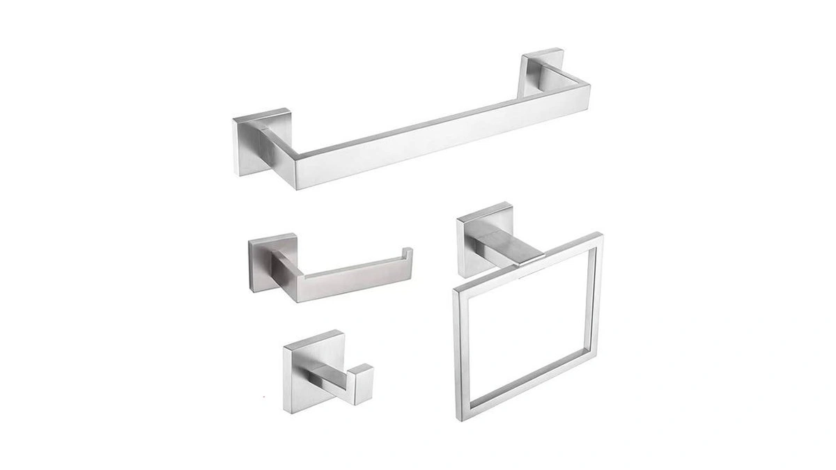 4-piece Bathroom Hardware Set, Towel Rack Towel Holder Toilet Paper