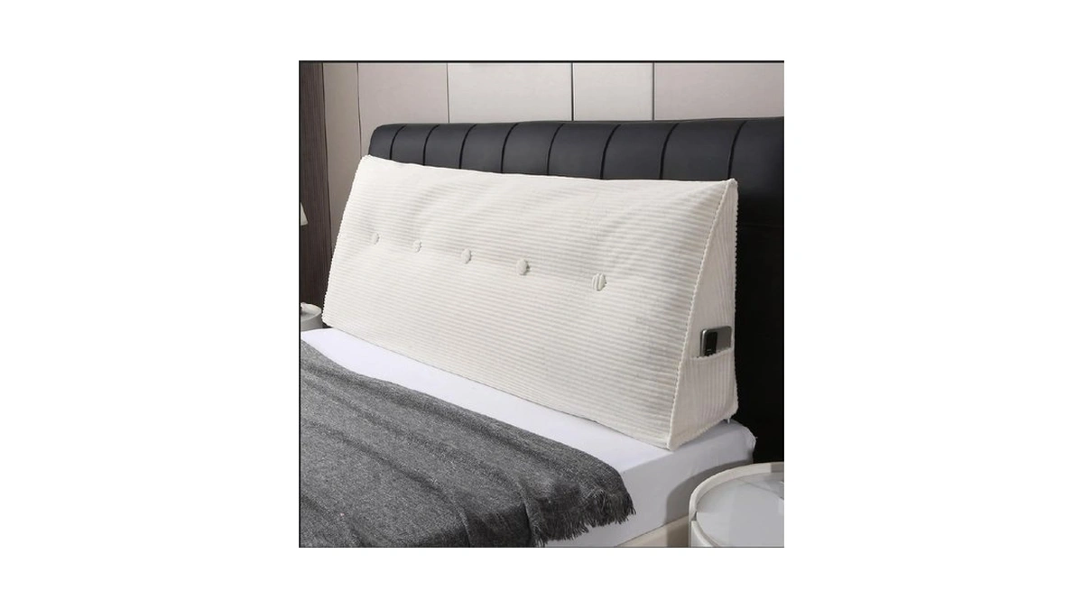 Ztvztv Wedge Headboard Pillow For Bed, Queen Dorm Headboard Support