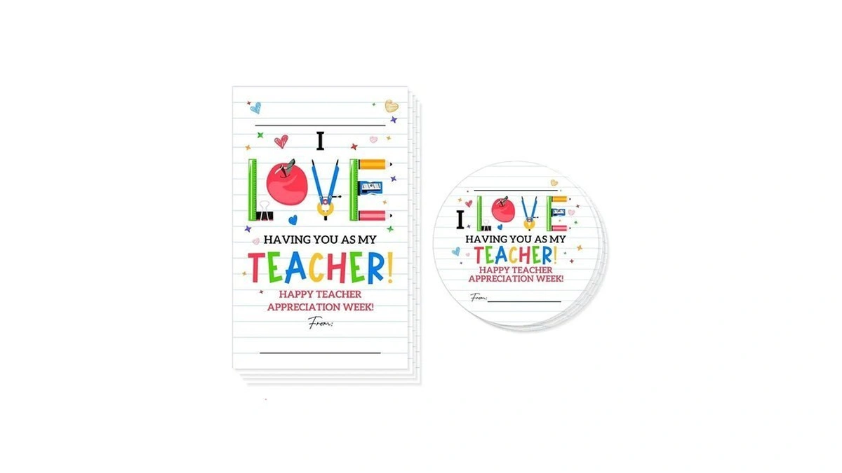 Kqfdr Teacher Appreciation Gift Tags, 40 Pcs Thank You Tags,