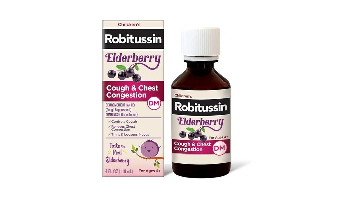 Robitussin Elderberry Cough + Chest Congestion Dm Children's Cough Medicine,