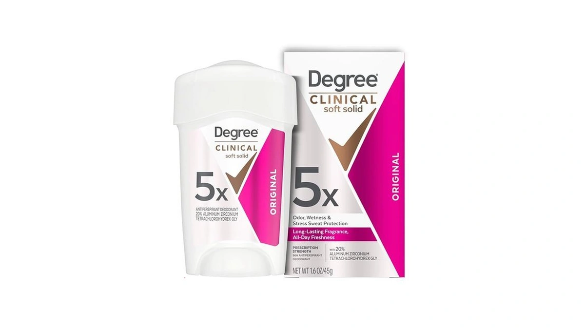 Degree Clinical Strength Antiperspirant Deodorant Original Soft Solid 96-hour Sweat