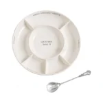Mud Pie Taco Bar Condiment Serving Platter, White