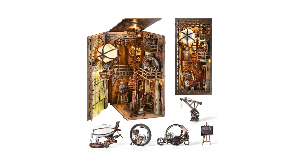 Toyqi Book Nook Kit, Book Nook Kits For Adults, Diy
