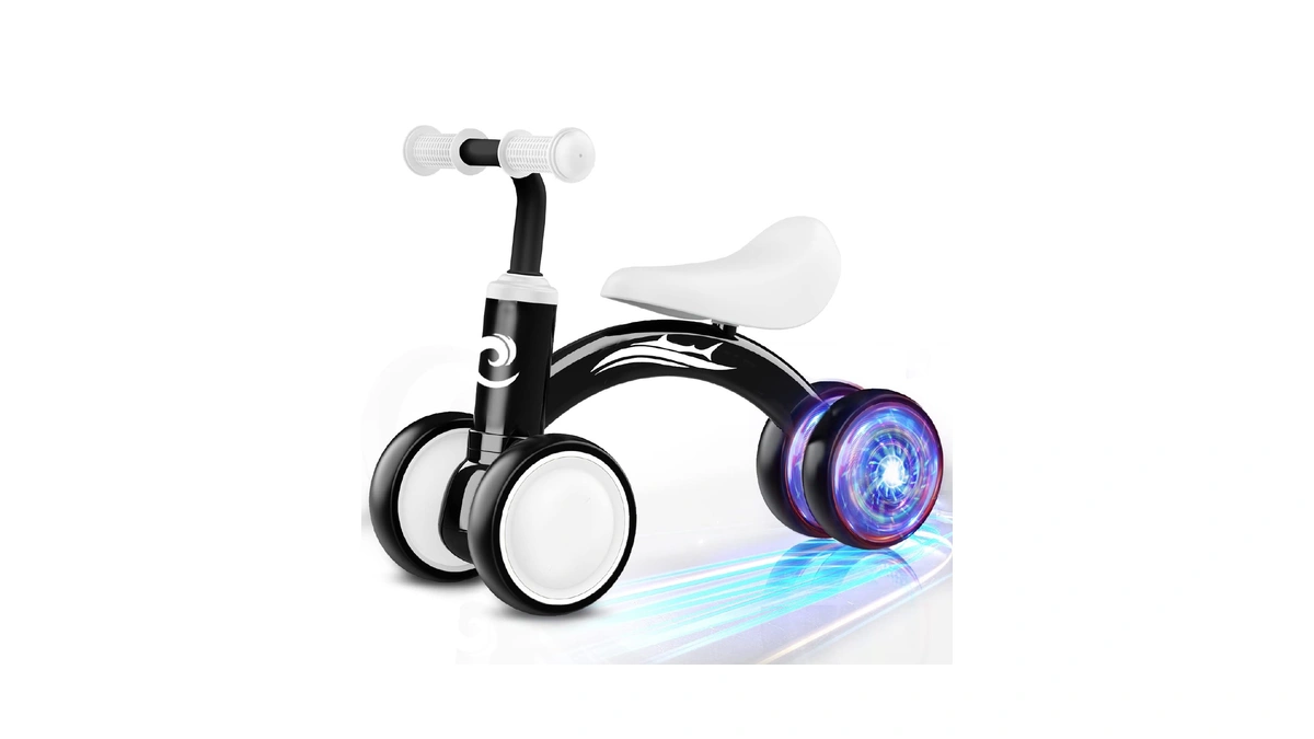 Colorful Lighting Baby Balance Bike Toys For 1 Year Old