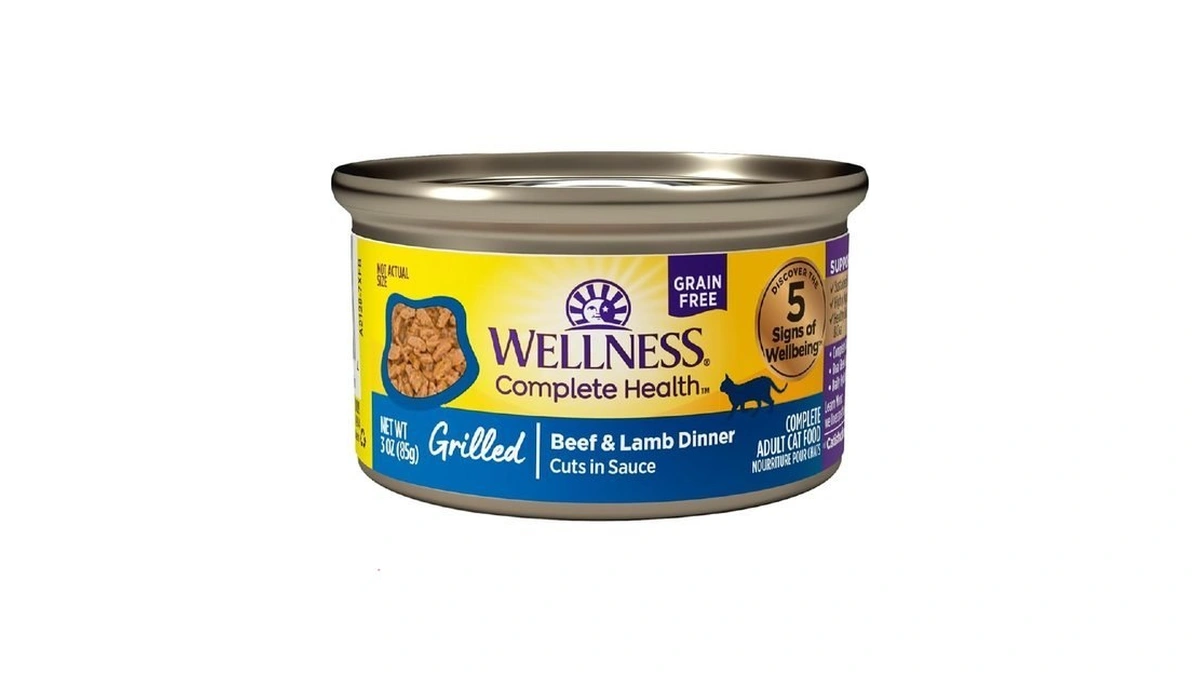 Wellness Complete Health Grilled Adult Canned Wet Cat Food, Natural,
