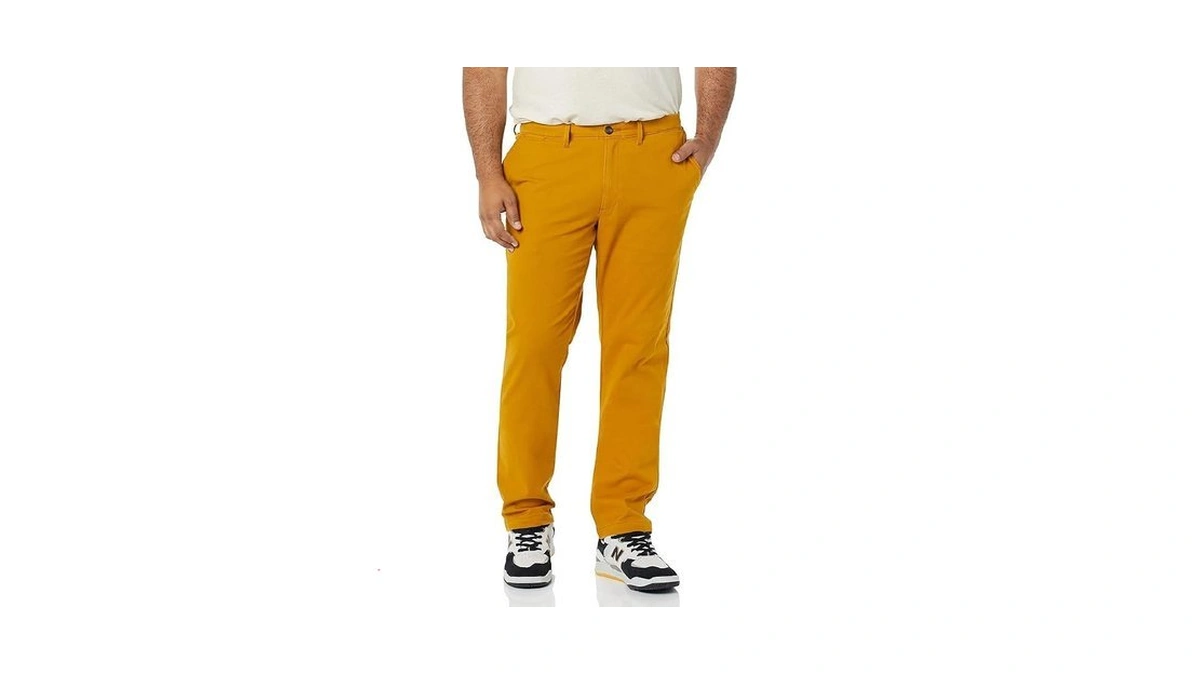 Amazon Essentials Men's Skinny-fit Casual Stretch Khaki Pant Pants, -nutmeg,