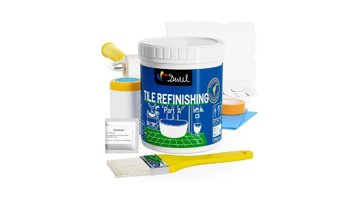 Dwil Tub Paint, Tub And Tile Refinishing Kit With Tools,