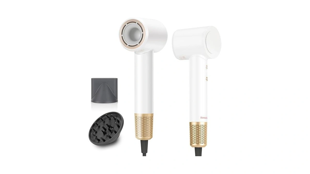 Hair Dryer, Ionic Blow Dryer With Diffuser,high Speed Brushless Low