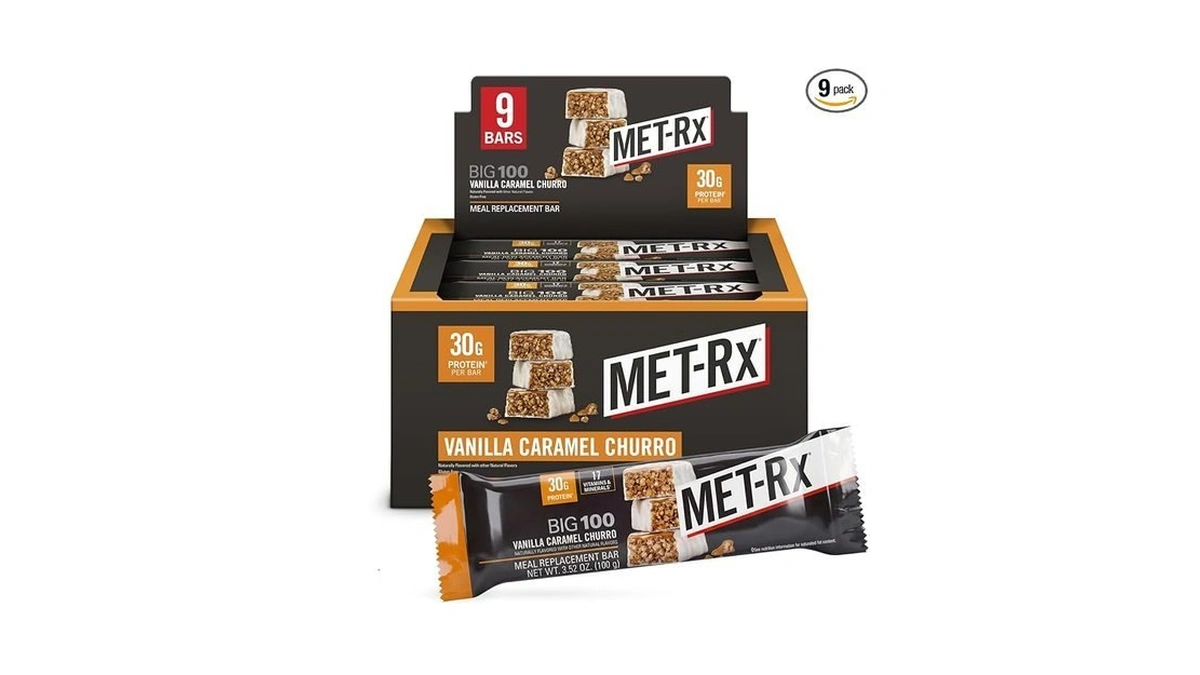Met-rx Big 100 Colossal Protein Bars, Vanilla Caramel Churro Meal