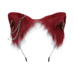 Vigvan Cat Cosplay Ears Accessories Punk Gothic Cross Cat Ears