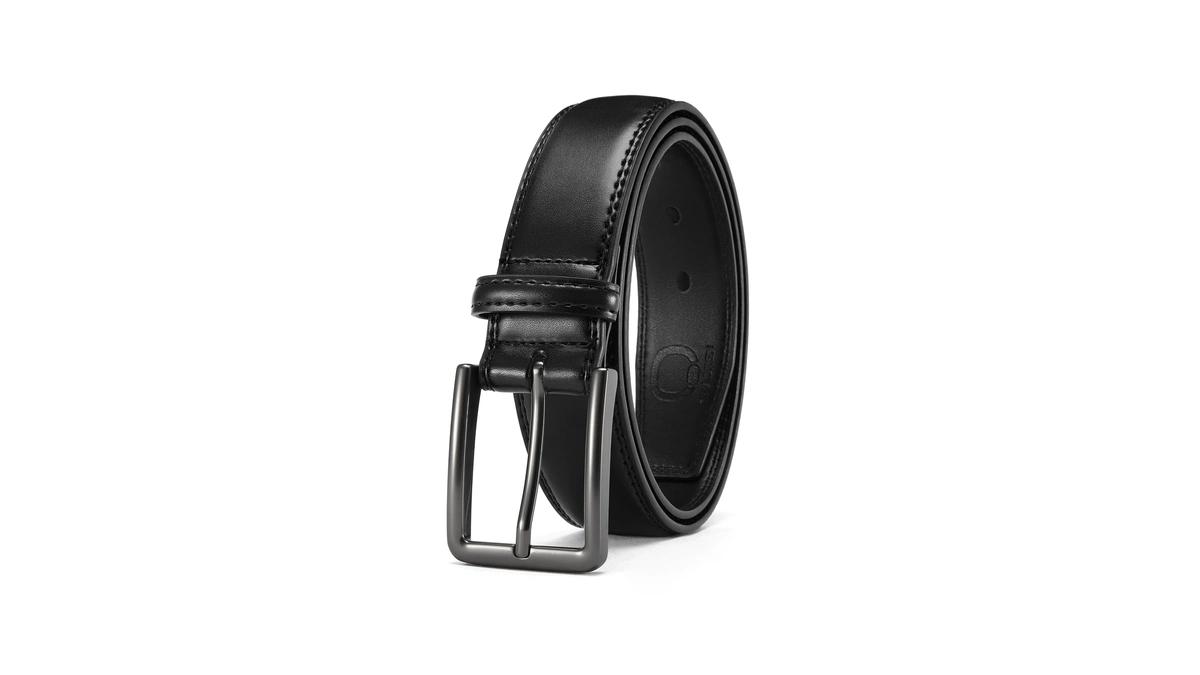 Chaoren Mens Belt Leather - 1 3/8" Dress Belts For