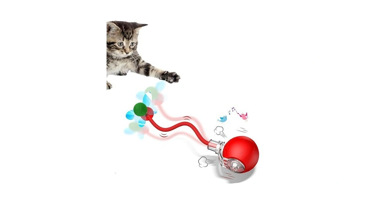 Morhandisn Interactive Dog Cat Toys, Automatic Moving Cat Toys For