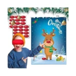 Funnlot Christmas Party Games For Kids Pin The Nose On