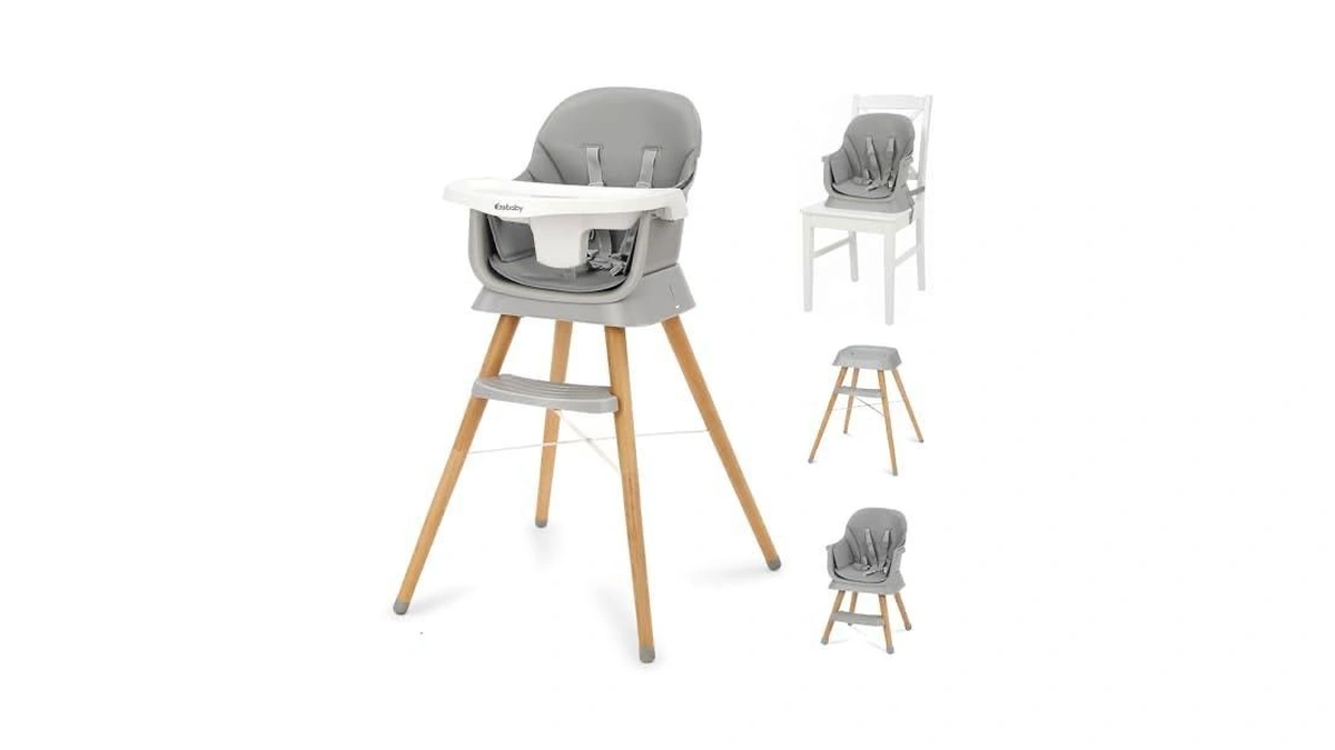 Ezebaby 6 In 1 Wooden High Chairs For Babies And