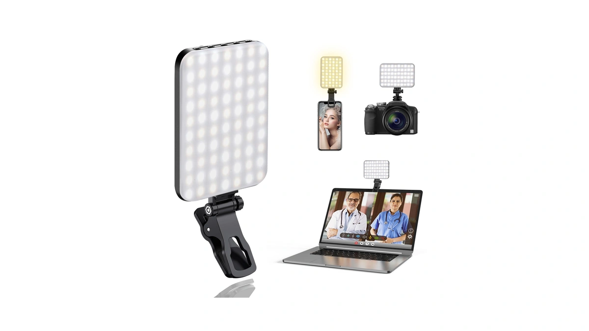Altson 60 Led Portable Selfie Light Video Conference Lighting With
