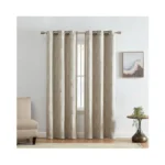 Elrene Home Fashions Palmetto Lattice Embroidered Thermal Blackout Window Curtain
