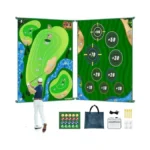 Totosin Golf Chipping Game Mat, Double Sided Golf Hitting Mat,6x5