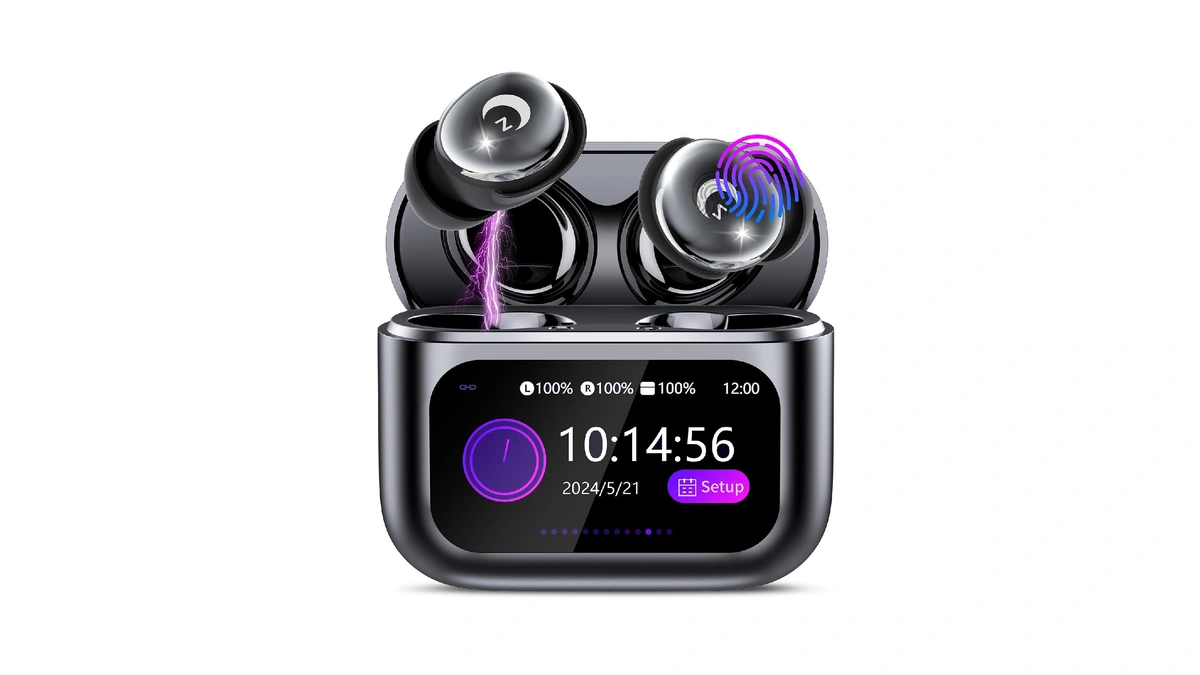 2026 Sleep Earbuds Bluetooth 5.4 In Ear Smart Touch Screen