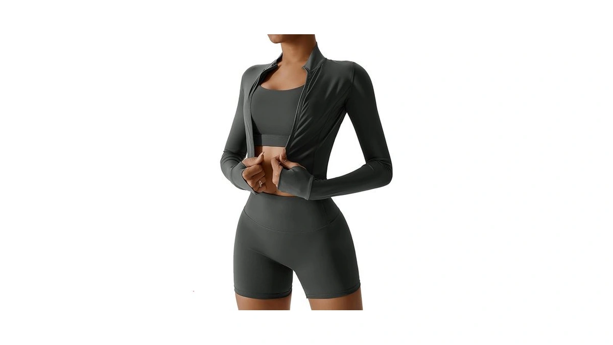 Agymnx Workout Sets For Women 3 Piece High Waisted Seamless