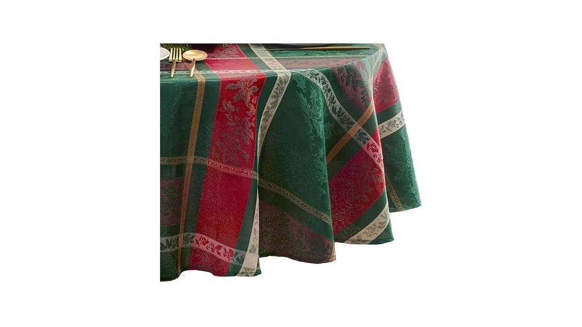 Elrene Home Fashions Mesa Marble Water- And Stain-resistant Vinyl Tablecloth