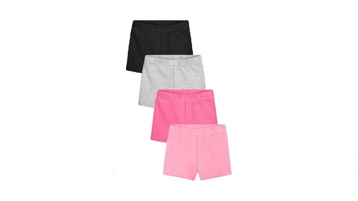 Resinta 4 Pack Baby And Toddler Girls' Cotton Bike Shorts