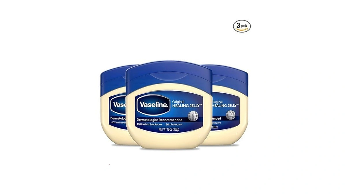 Vaseline Petroleum Jelly Original 3 Count Provides Dry Skin Relief