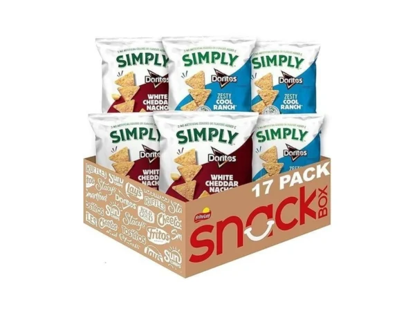 Simply, Doritos White Cheddar Nacho And Zesty Ranch Variety Pack,