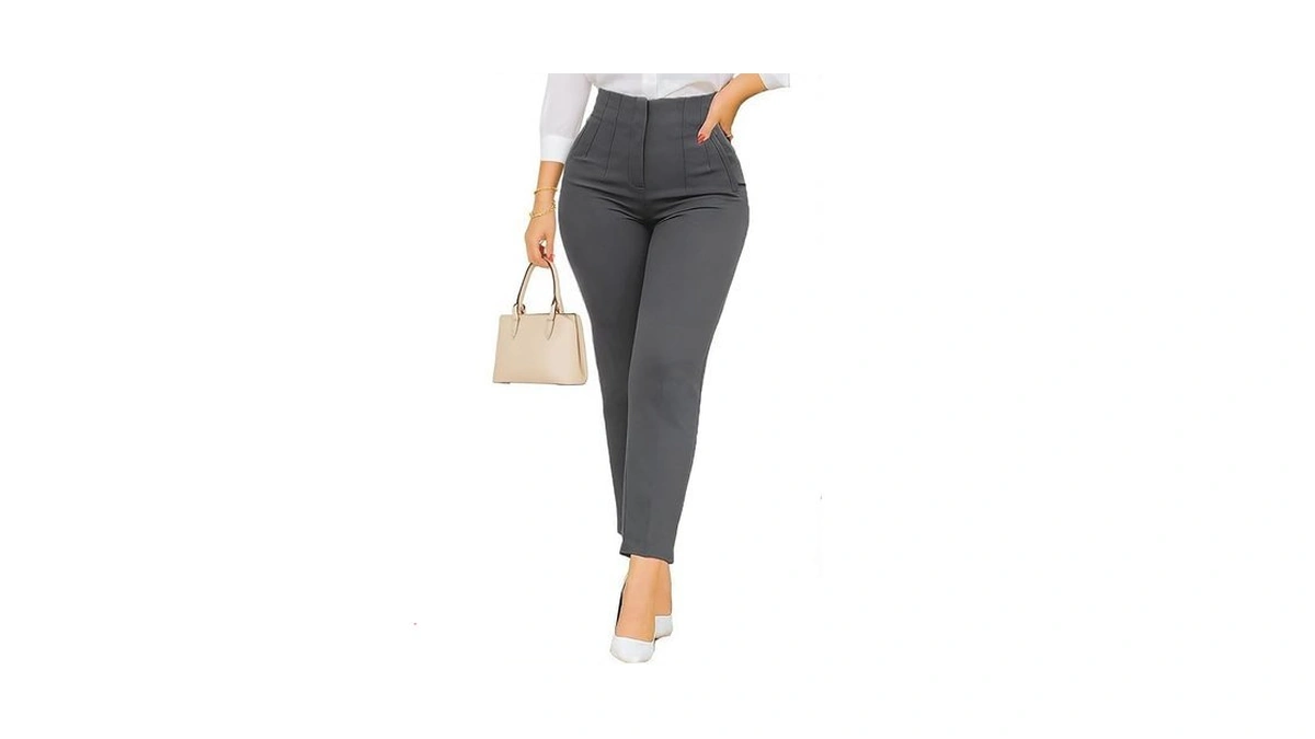 Kubsid Womens Straight Leg Pants 2026 High Waisted Stretchy Business