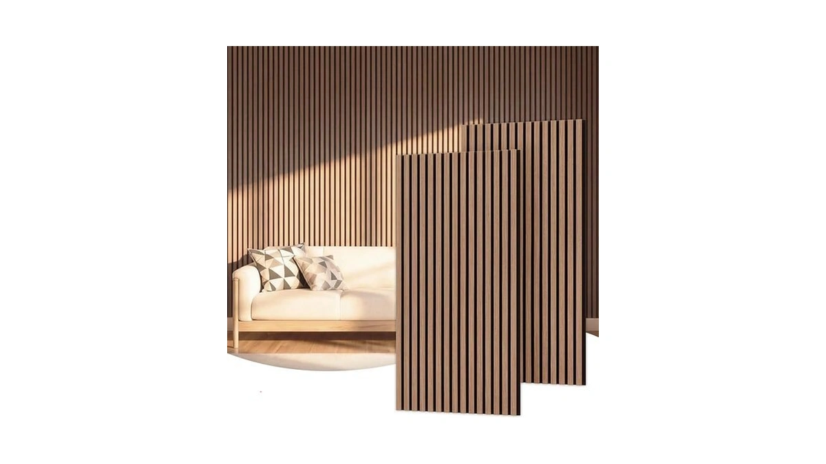 Tonor Wood Slatwall Panels, 2 Pack 47.2" X 23.6"/ 120