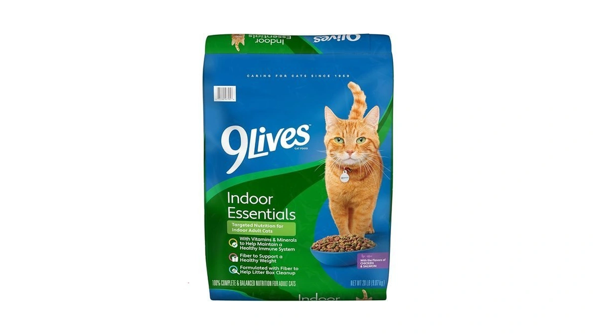 9lives Indoor Complete Dry Cat Food, 20 Lb. Bag