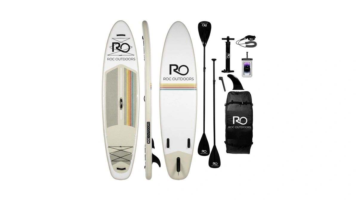 Roc Inflatable Stand Up Paddle Board 10' 6" With Premium