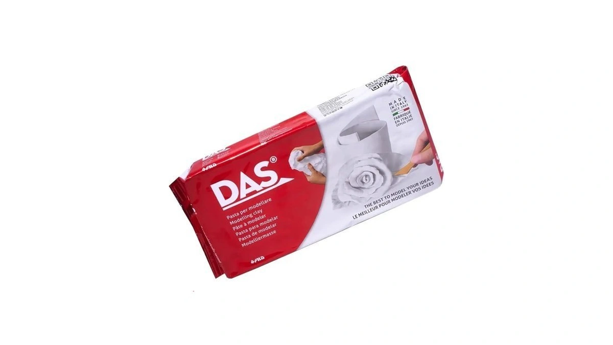 Das Air-hardening Modeling Clay, 2.2 Lb. Block, White Color (387500)