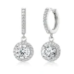 Absolute Moissanite Dangle Earrings For Women Moissanite Earrings Studs For