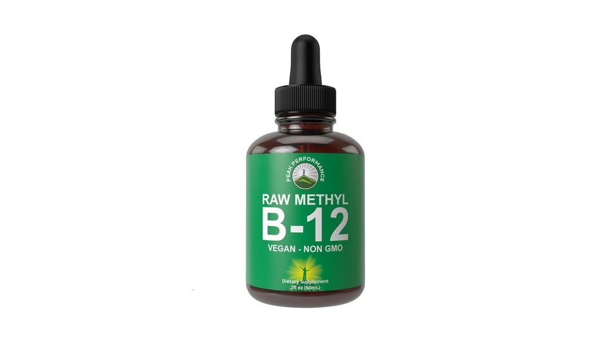 Raw Methyl B12 Liquid Drops. Sublingual Fast Acting Advanced Vegan
