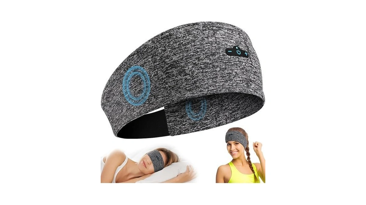 Sleep Headphones Bluetooth Headband For Side Sleeper, 17 Hours Playtime,