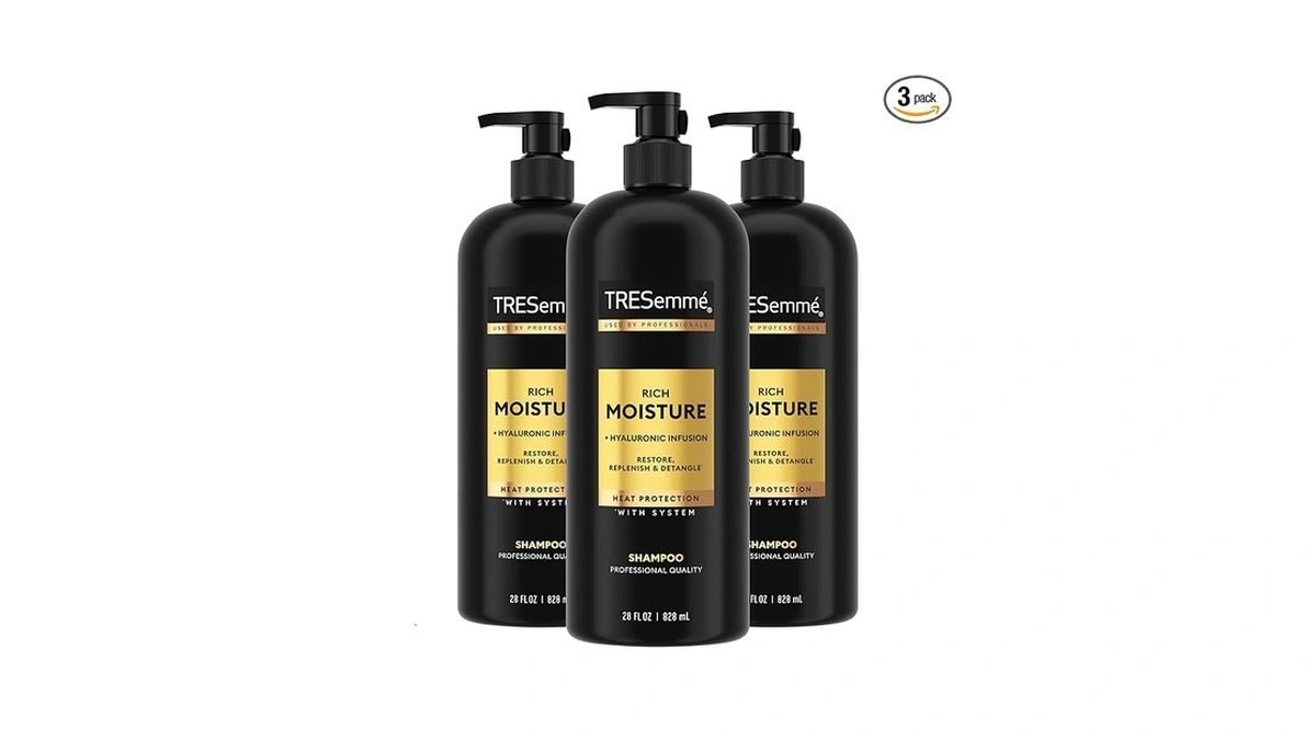 Tresemmé Rich Moisture Hydrating Shampoo 3 Count For Dry Hair